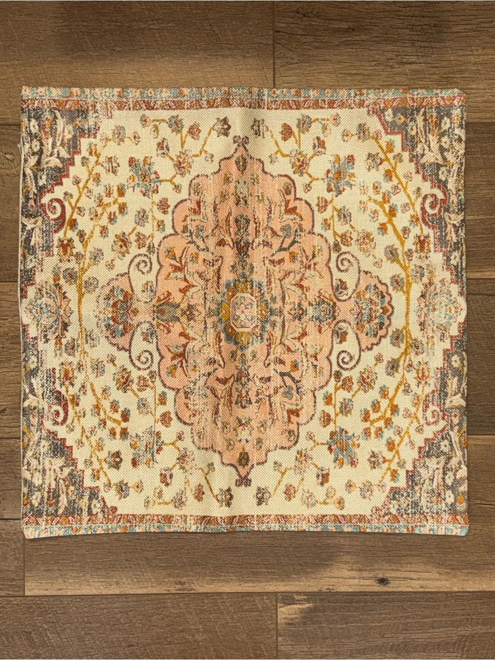 Set of 2 Vintage Persian Rug Style Pillow Covers Boho 17x17